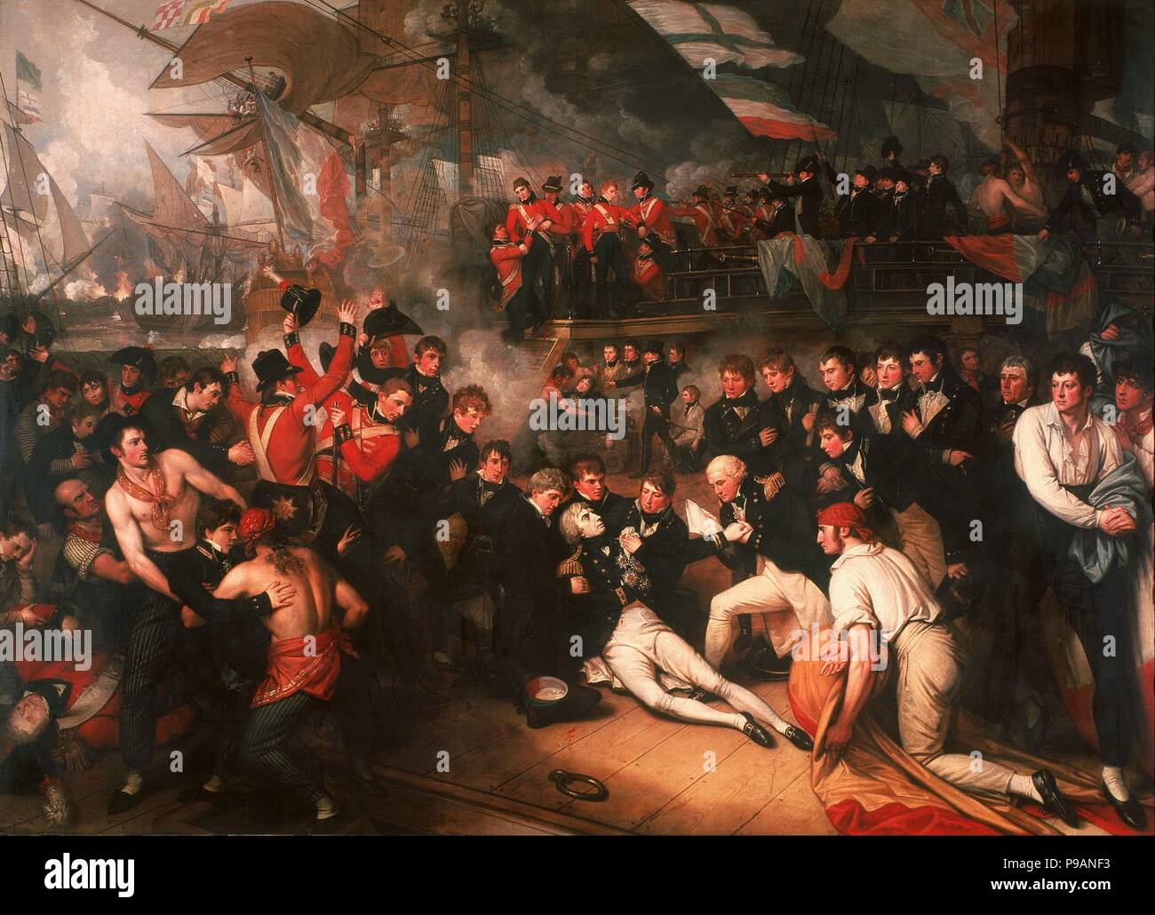 The Death of Nelson. Museum: WALKER ART GALLERY. Stock Photo