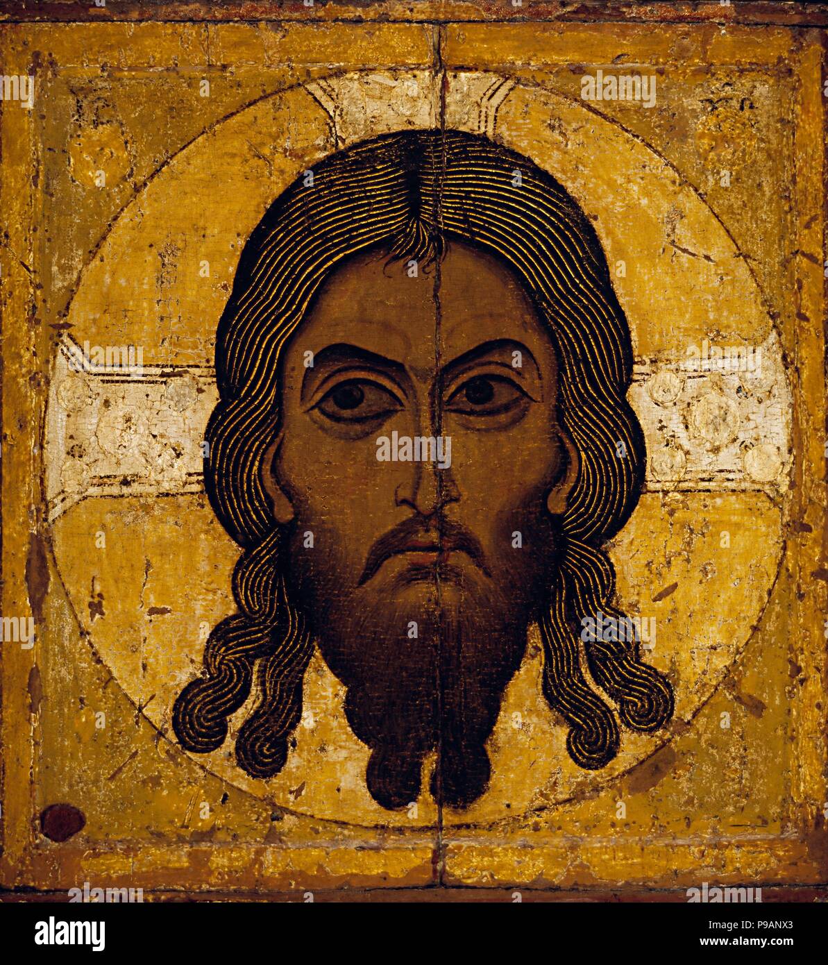 Holy Mandylion (The Vernicle). Museum: State Tretyakov Gallery, Moscow. Stock Photo