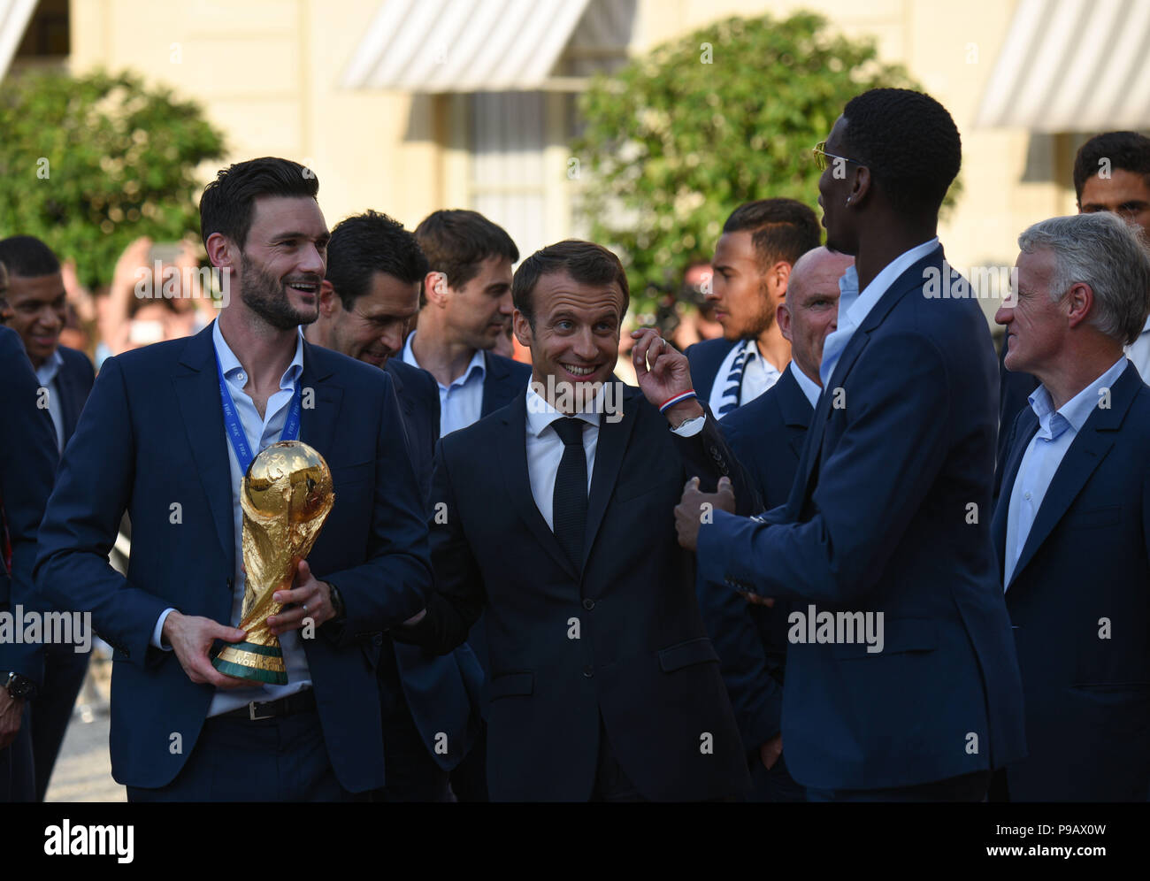 Paris France 16th July 2018 French President Emmanuel Macron