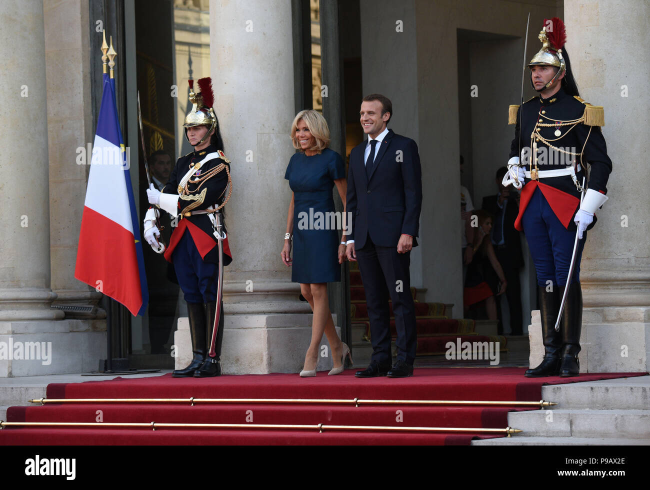 Paris France 16th July 2018 French President Emmanuel Macron