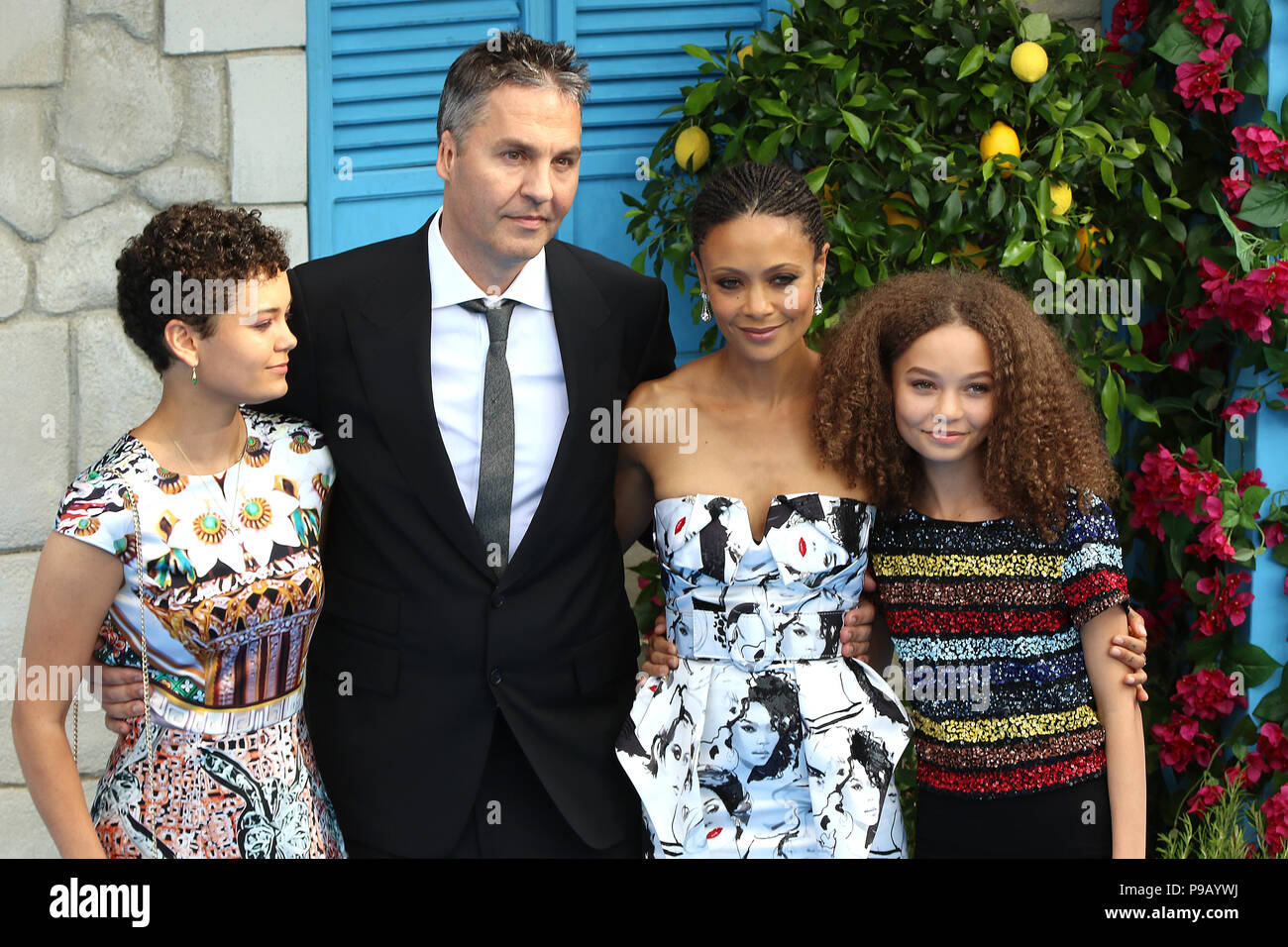 London, UK. 16th July, 2018. Ol Parker, Thandie Newton, Mamma Mia! Here We Go Again - World premiere, Eventim Apollo, Hammersmith, London, UK, 16 July 2018, Photo by Richard Goldschmidt Credit: Rich Gold/Alamy Live News Stock Photo