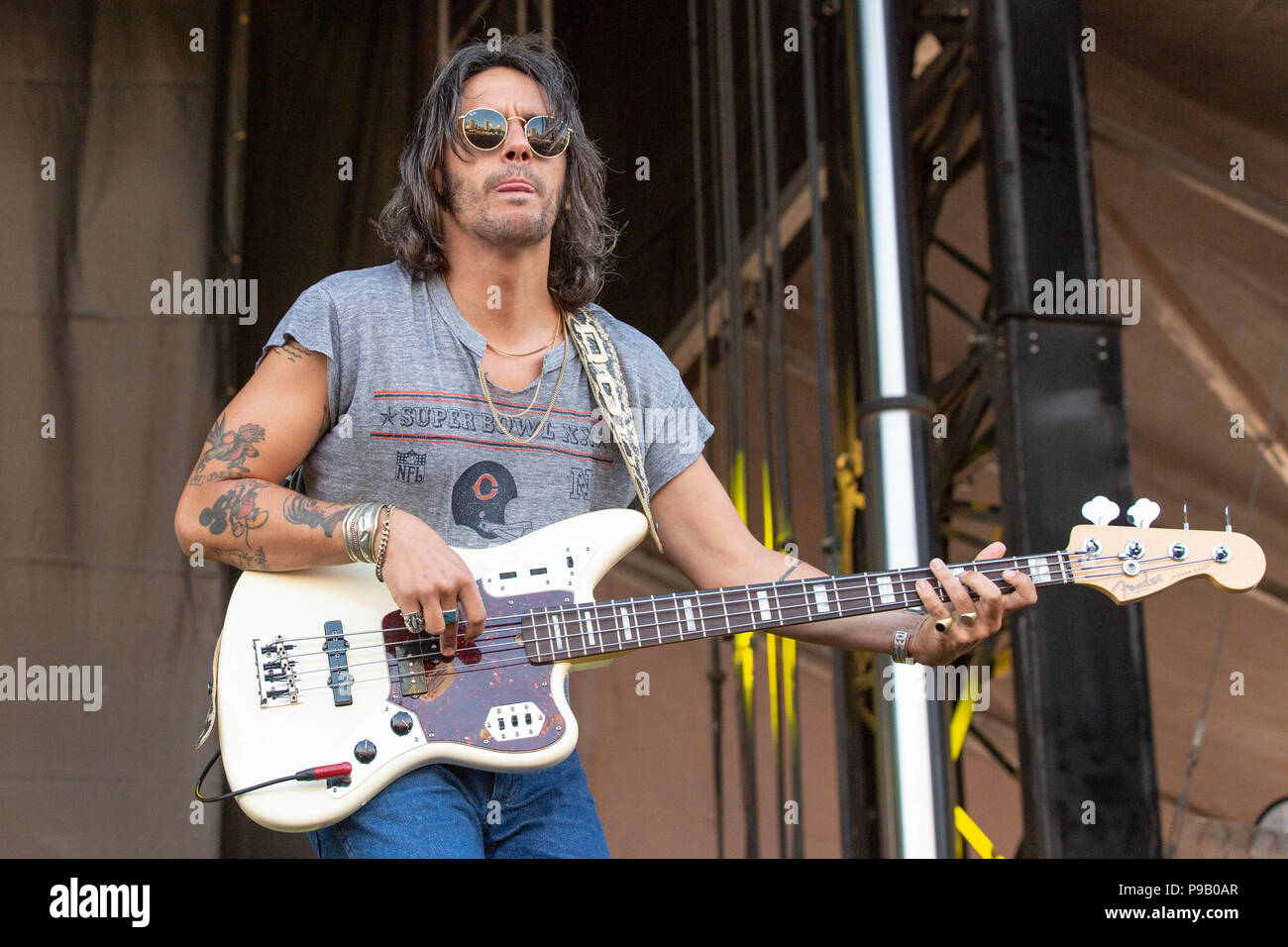 Chicago, Illinois, USA. 13th July, 2018. CAMERON DUDDY of Midland during the annual Windy City Smokeout in Chicago, Illinois Credit: Daniel DeSlover/ZUMA Wire/Alamy Live News Stock Photo