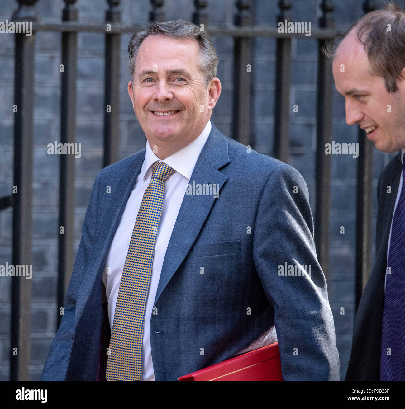 London, UK. 17th July 2018, ,Liam Fox, International Trade Secretary, arrives at Cabinet meeting at 10 Downing Street, London, UK. Credit Ian Davidson/Alamy Live News Stock Photo
