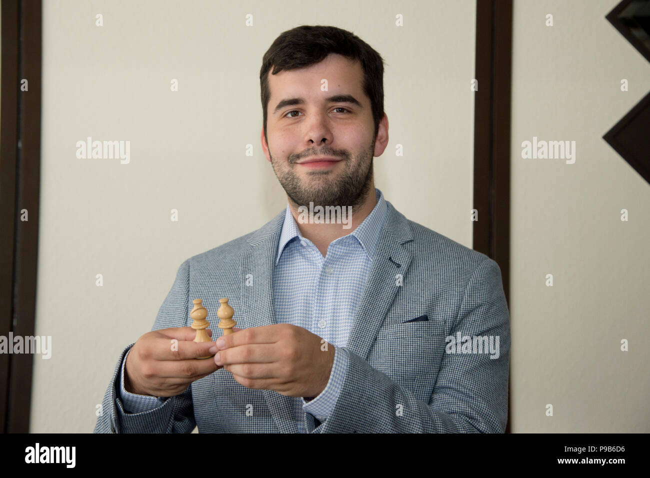 Ian NEPOMNIACHTCHI, RUS, Russia, Russian Federation, left Leinier DOMINGUEZ  PEREZ, USA, United States of America, match: Leinier Dominguez - Ian  Nepomniachtchi Third matchday of the Sparkassen Chess-Meeting 2019 on  16.07.2019 in Dortmund