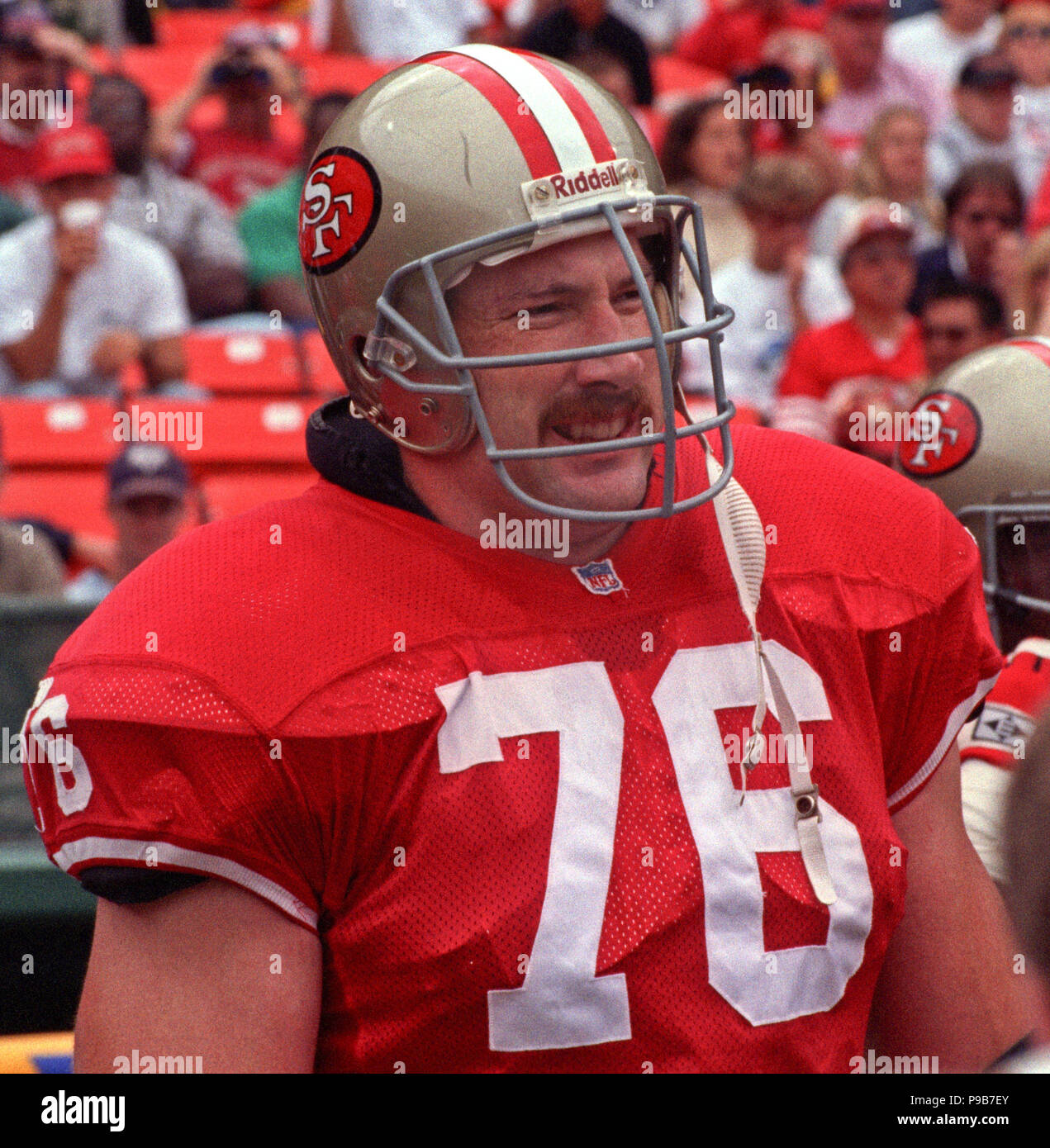 December 5, 1993 - San Francisco, California, U.S - San Francisco 49ers vs. Cincinnati  Bengals at Candlestick Park Sunday, December 5, 1993. 49ers beat Bengals  21-8. Cincinnati Bengals tackle Tom Scott (74)