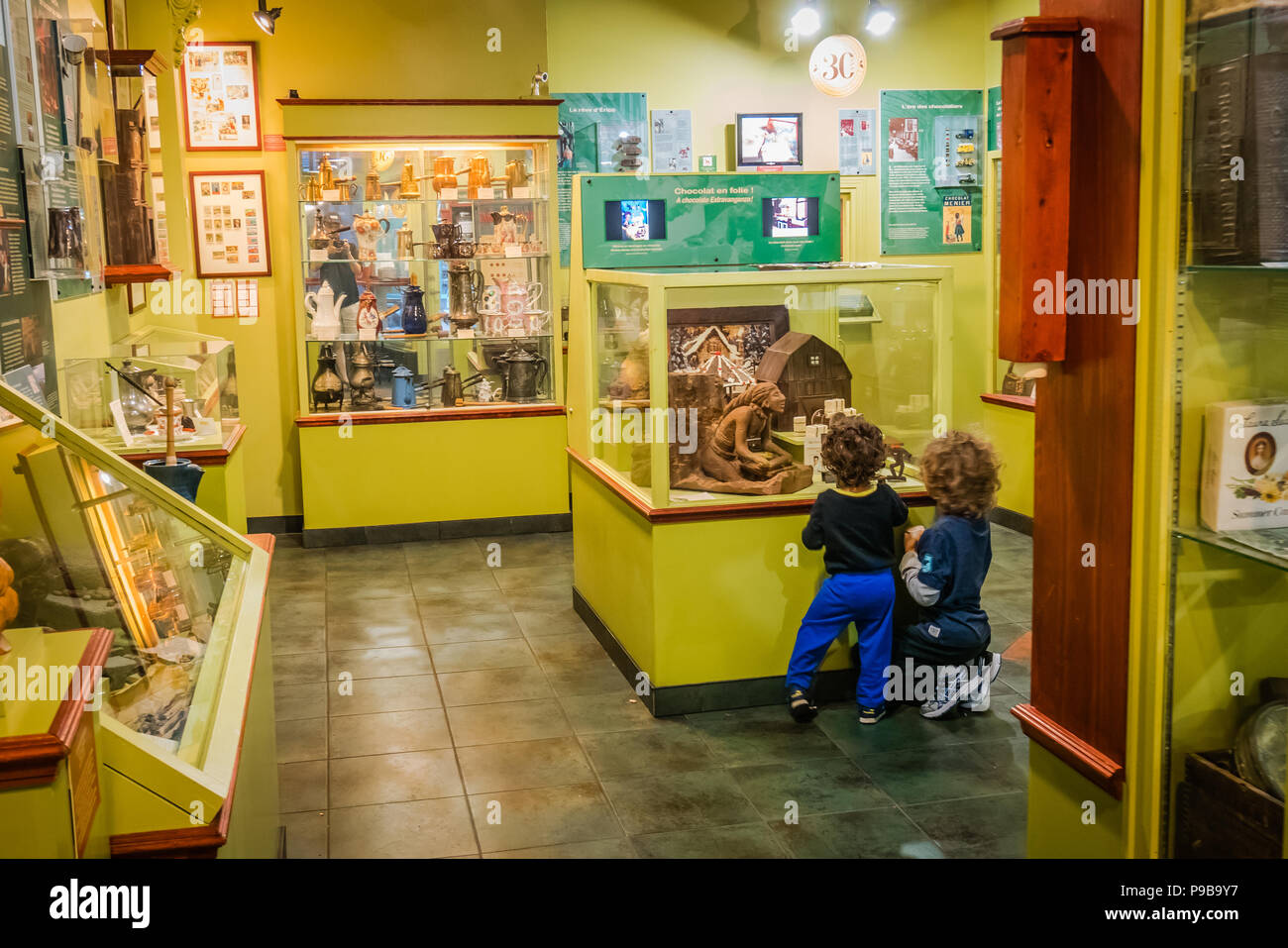 small chocolate museum in quebec city Stock Photo Alamy