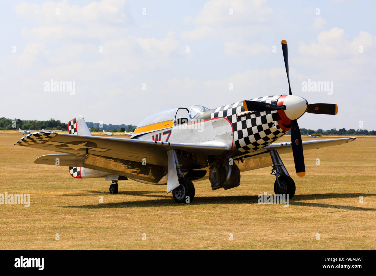“Contrary Mary”, North American Mustang P51d fighter plane from the Second World War.Usaaf. Stock Photo