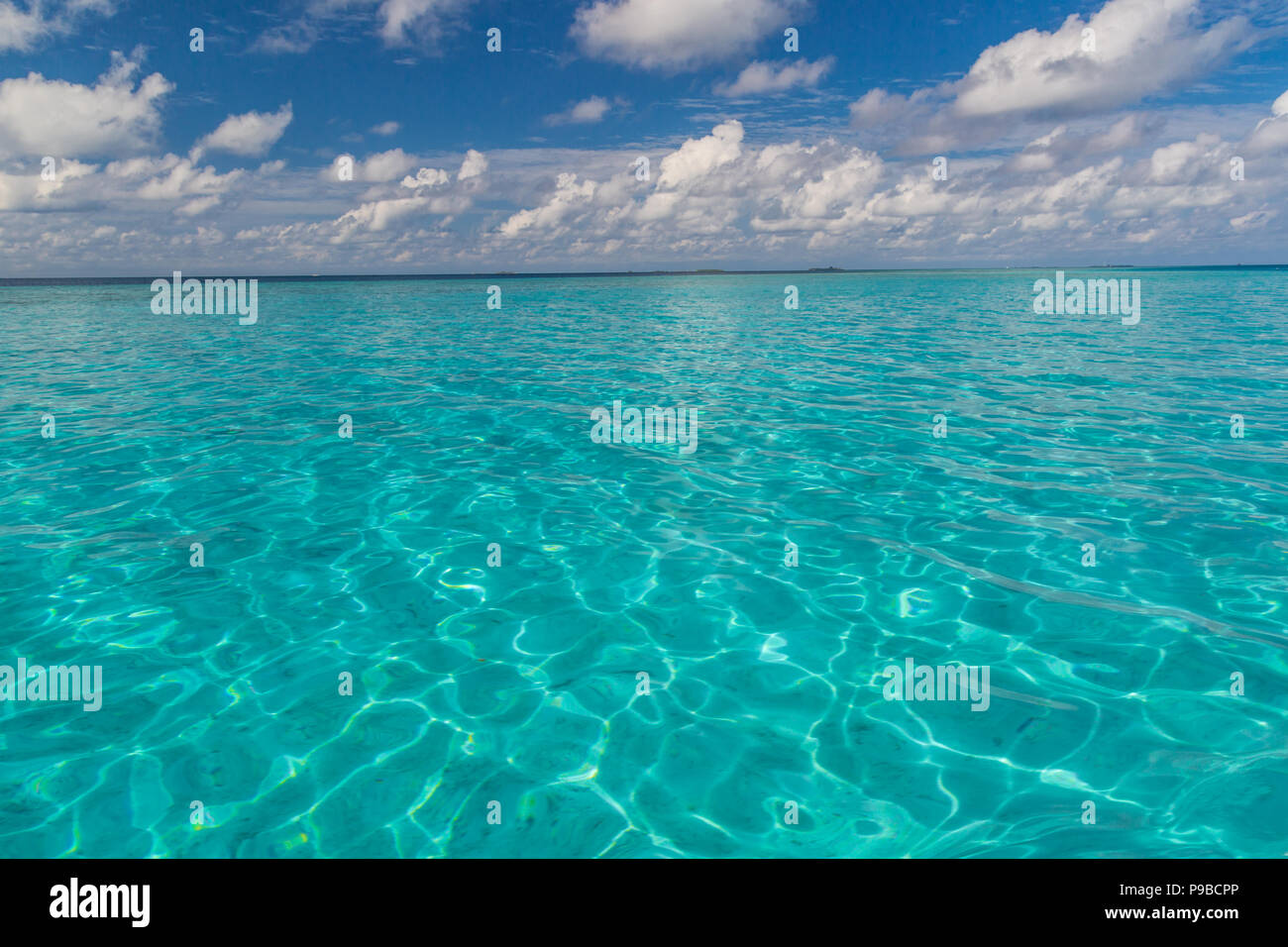 Beautiful sea view, blue sea and lagoon in tropical seascape Stock Photo