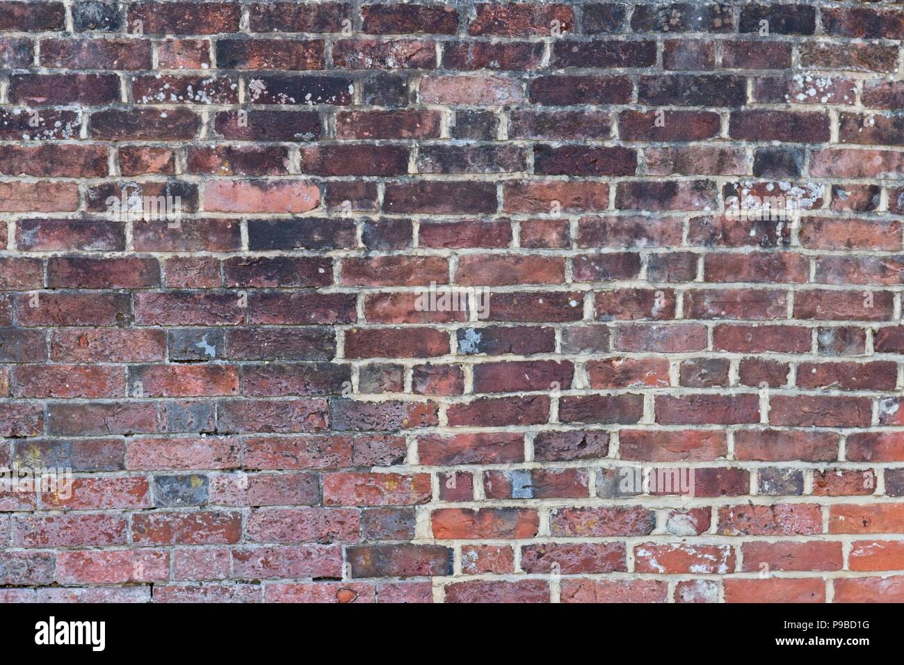 Old Red Brick Wall Texture or Background Stock Photo