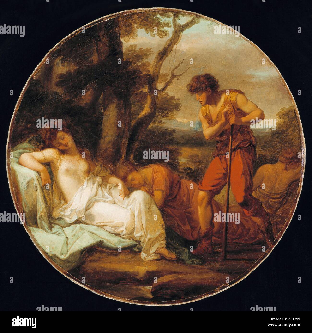 Cymon and Iphigenia. Museum: PRIVATE COLLECTION. Stock Photo