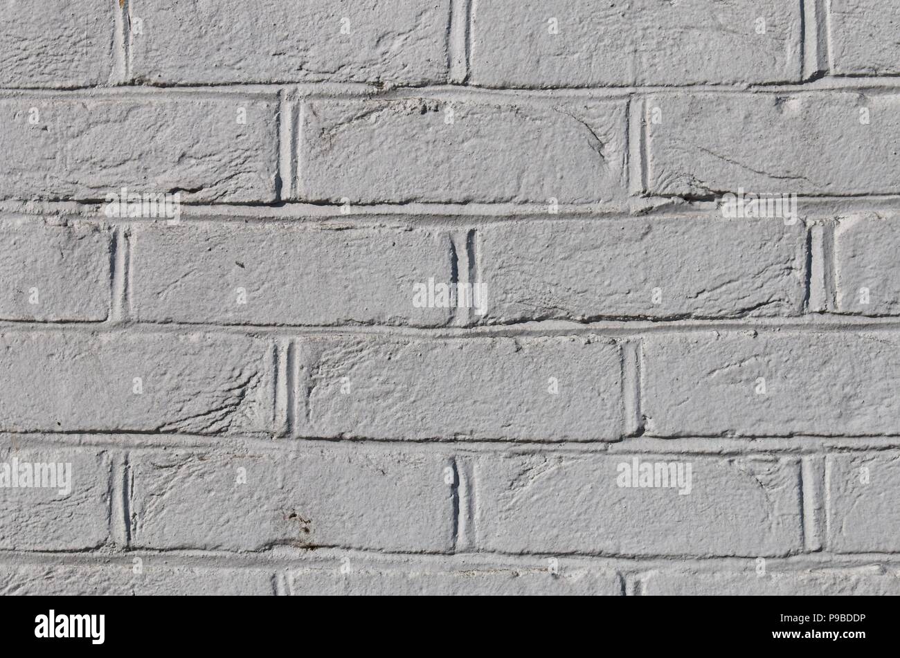 Whitewashed brick wall Stock Photo Alamy