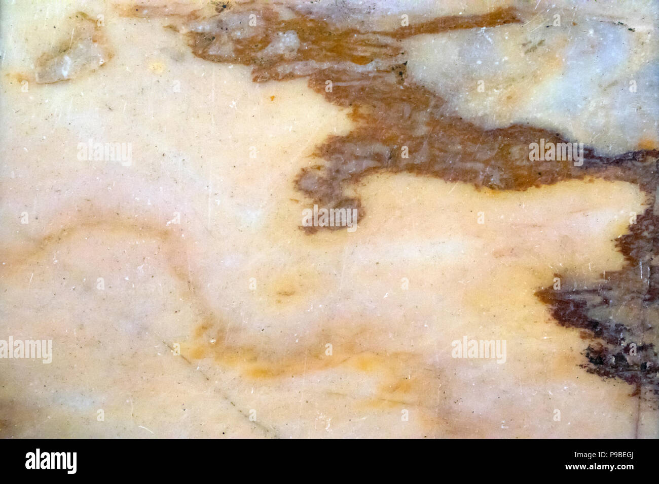 Multicolored layered marble texture with different veins, may be used as background Stock Photo