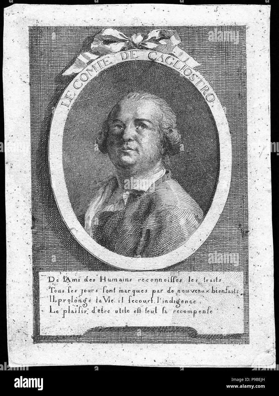 Count Alessandro di Cagliostro (1743-1795). Museum: PRIVATE COLLECTION. Stock Photo