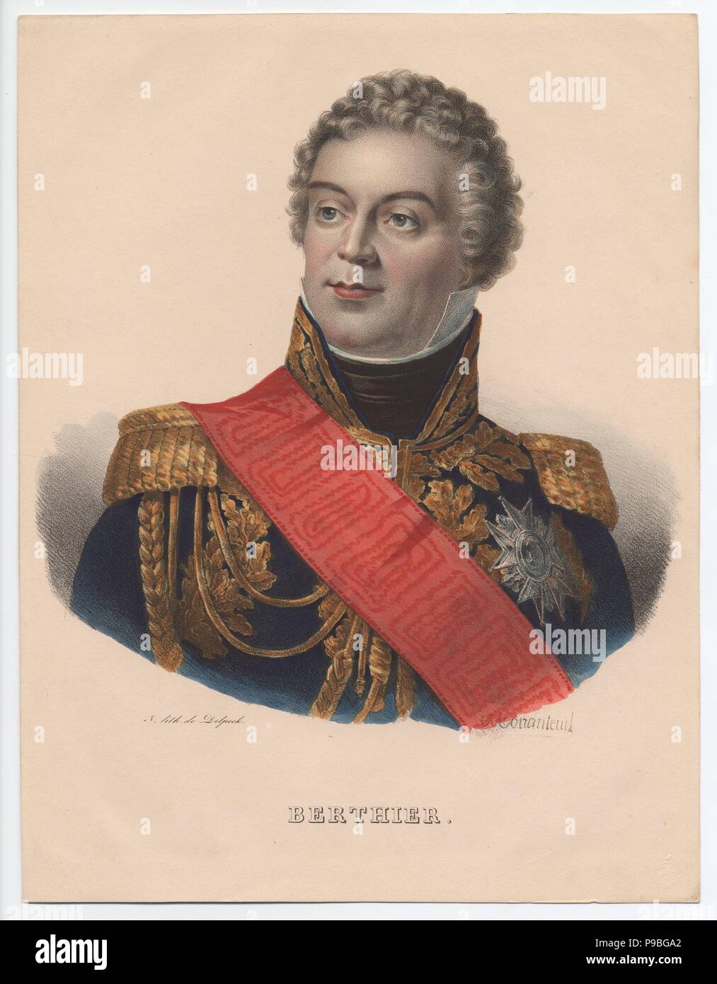 Louis-Alexandre Berthier (1753-1815), Prince de Wagram, Prince of Neuchâtel. Museum: PRIVATE COLLECTION. Stock Photo