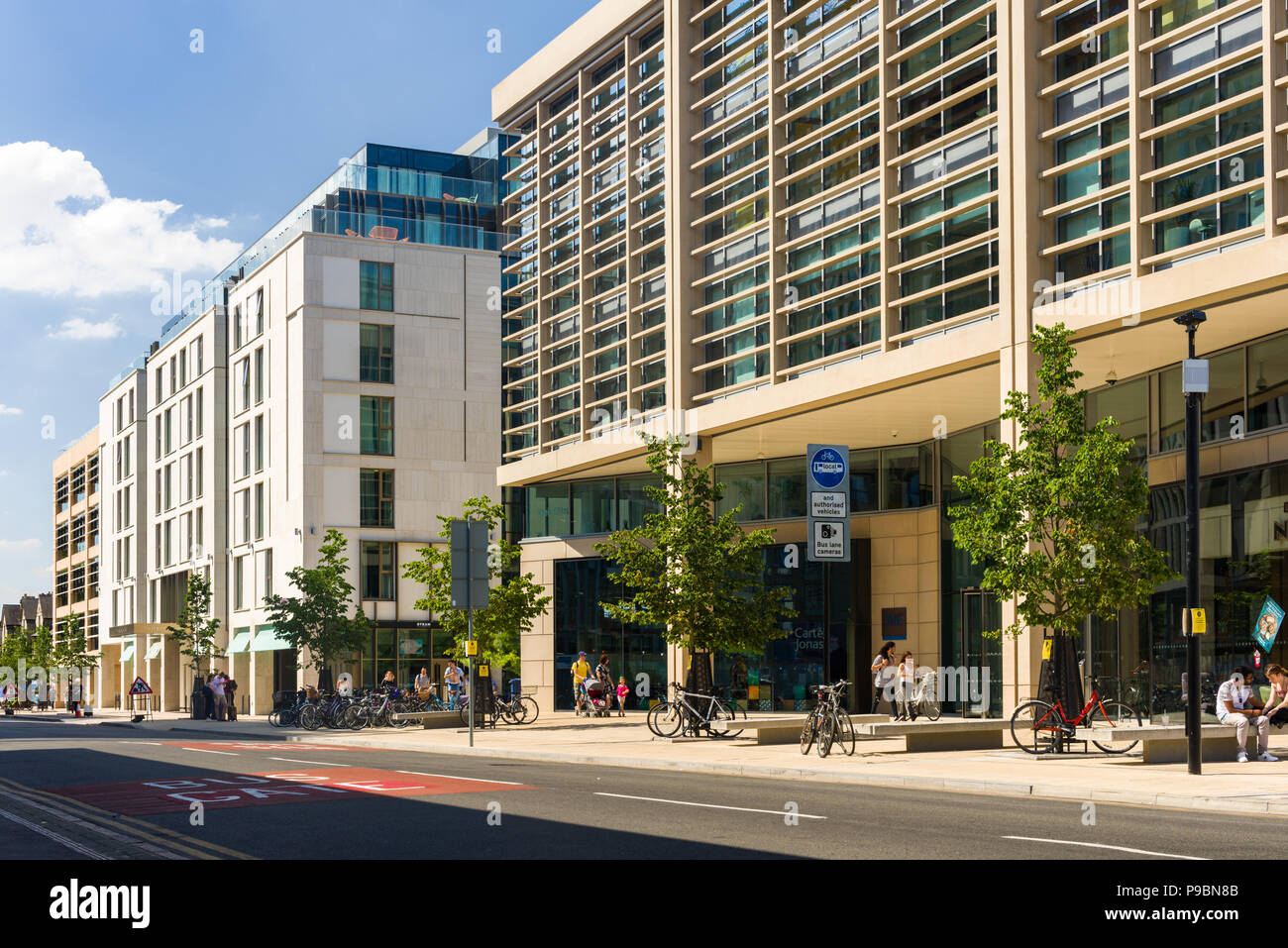 Exterior of Carter Jonas building near Cambridge train station on a