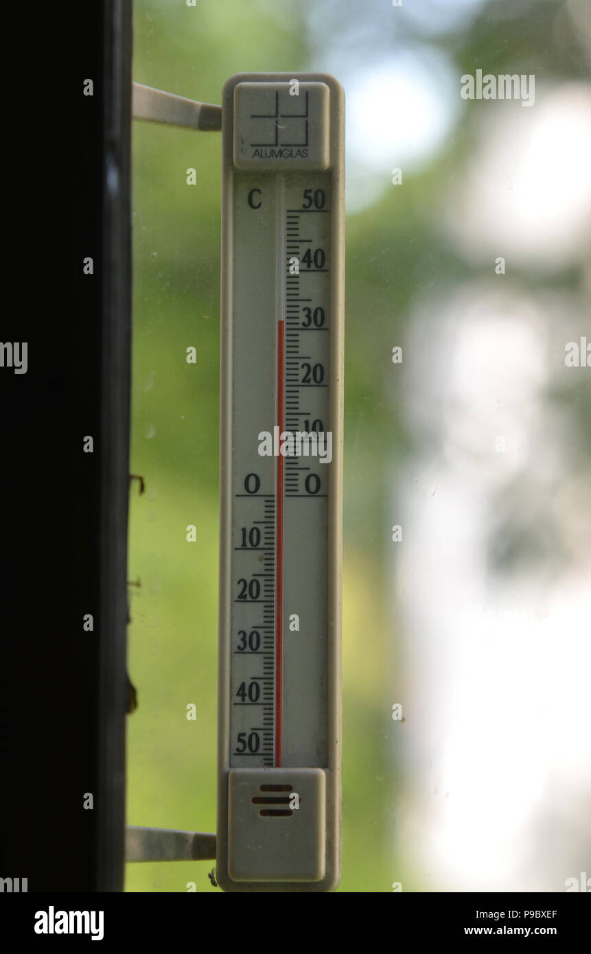 Temperature Display Stock Photo