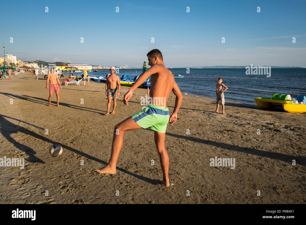 Albania, Durres, beach, daily life Stock Photo