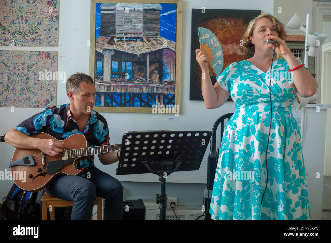 Jazz Duo in performance Stock Photo Alamy