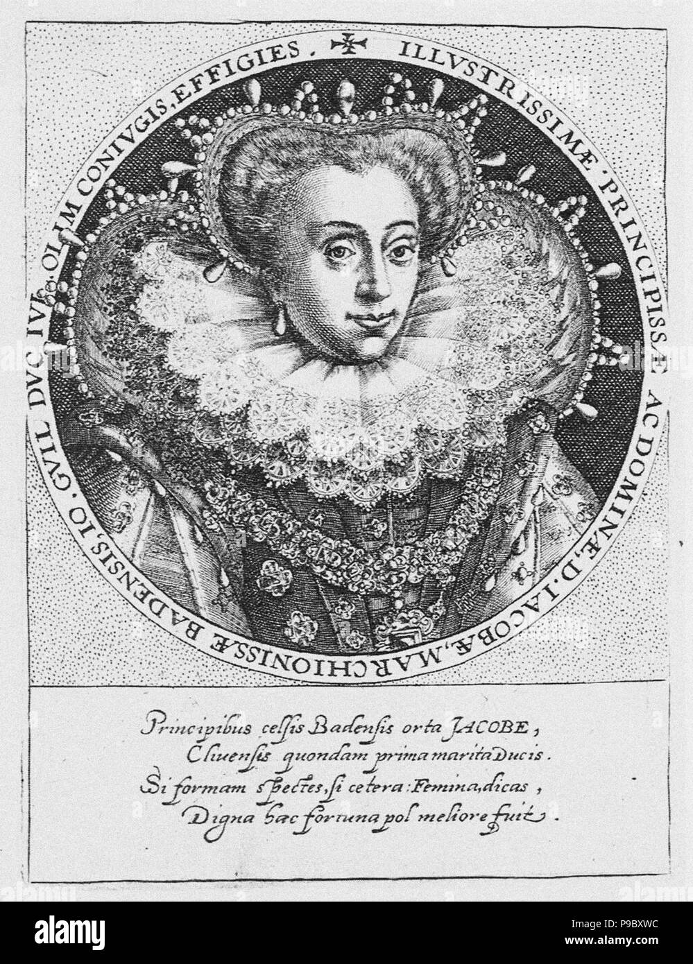 Princess Jakobea of Baden (1558-1597). Museum: PRIVATE COLLECTION. Stock Photo