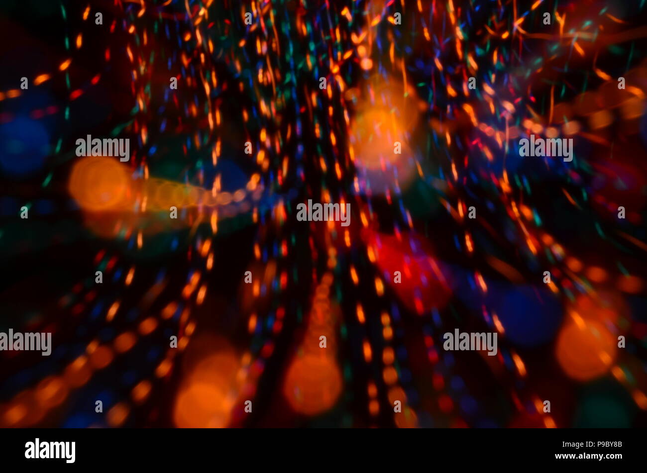 Multi-colored explosion of lights Stock Photo - Alamy