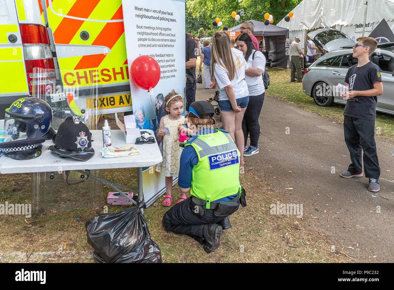 15 July 2018 – Warrington Disability Partnership held its 27th annual Disability Awareness Day event within the grounds of Walton Hall and Gardens Stock Photo