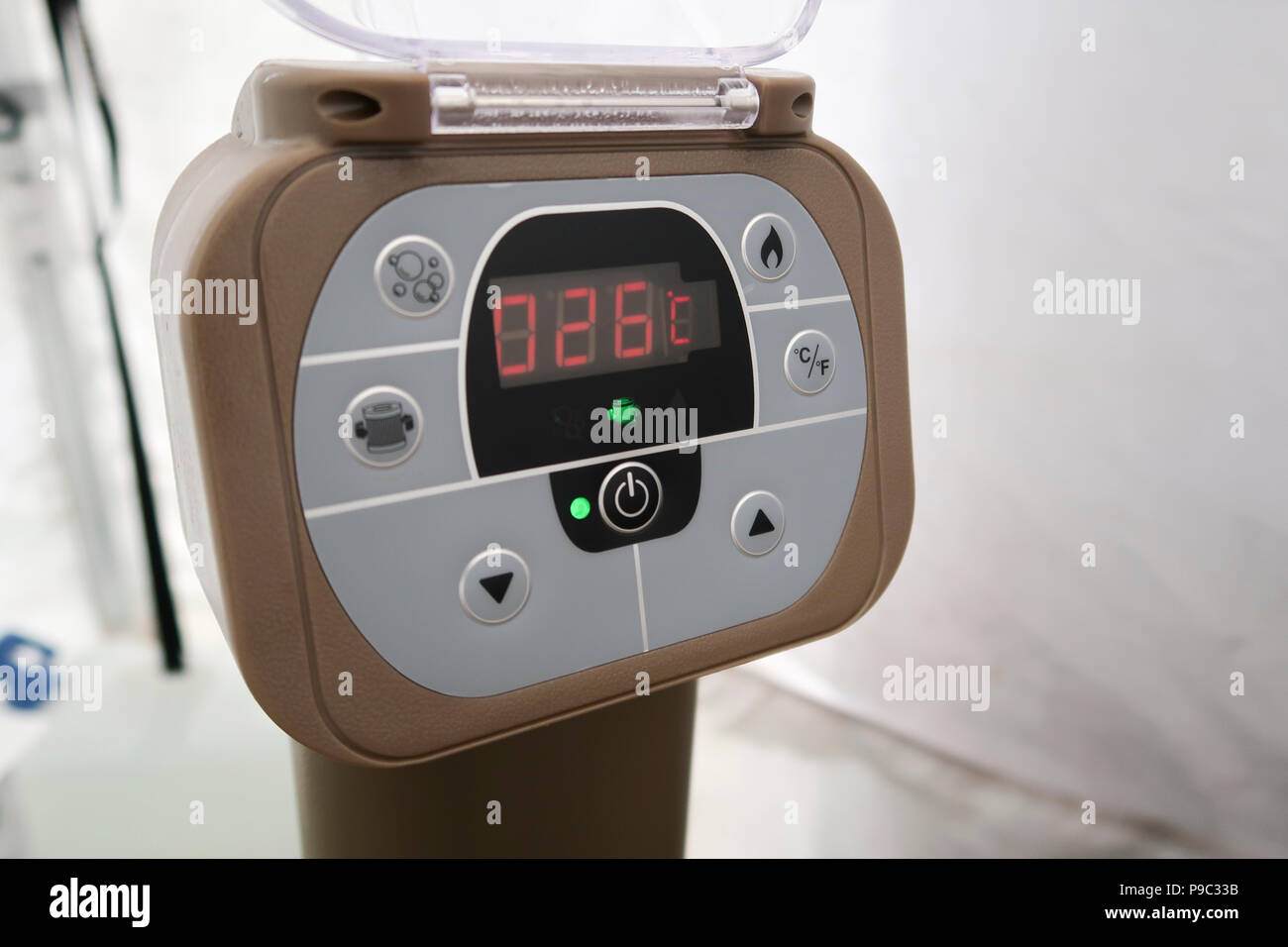 Control panel for Intex inflatable hot tub Stock Photo Alamy