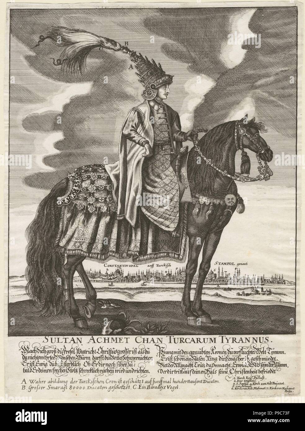 Sultan Ahmed III (1673-1736). Museum: PRIVATE COLLECTION Stock Photo ...