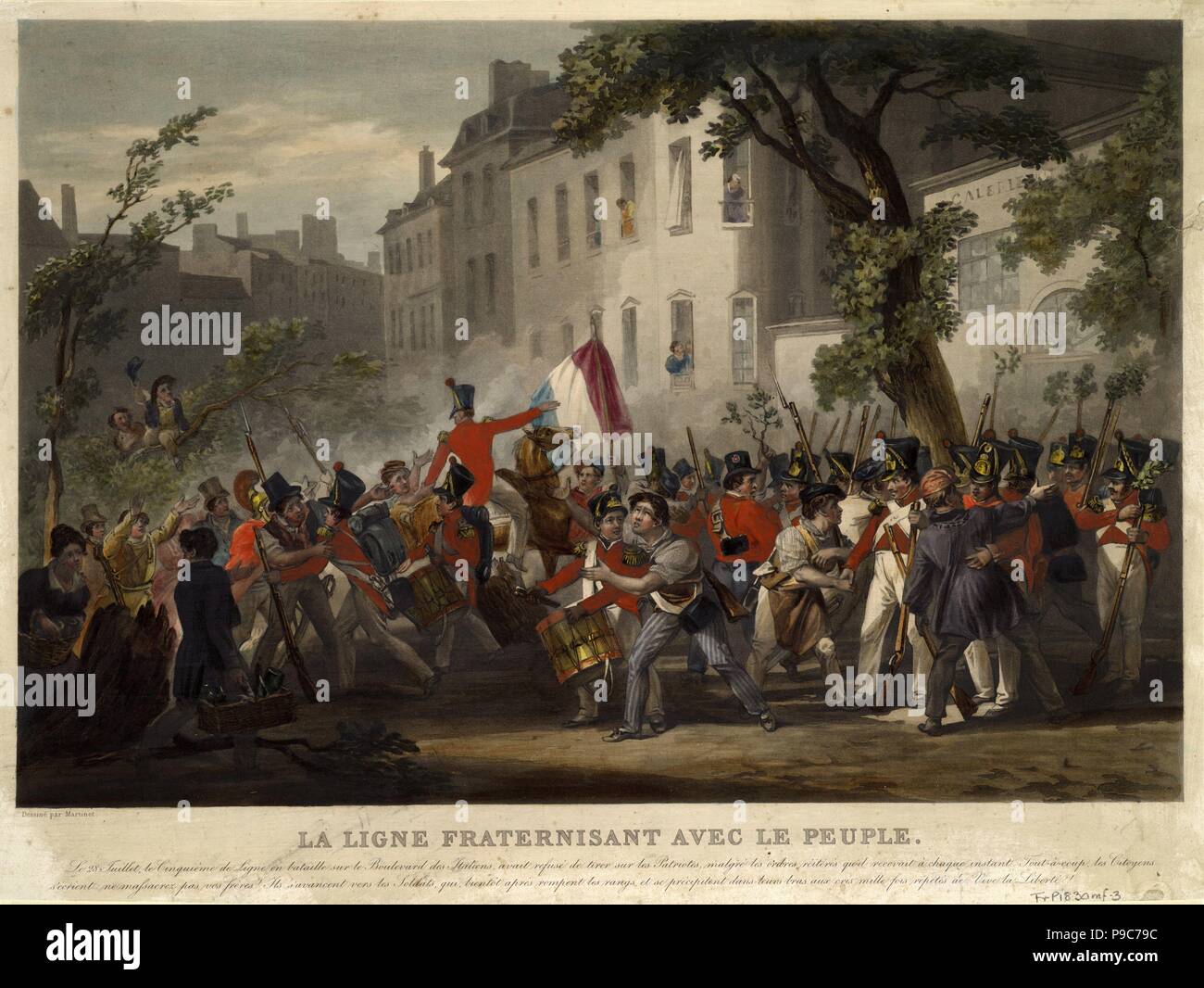 The July Revolution of 1830. Museum: PRIVATE COLLECTION. Stock Photo