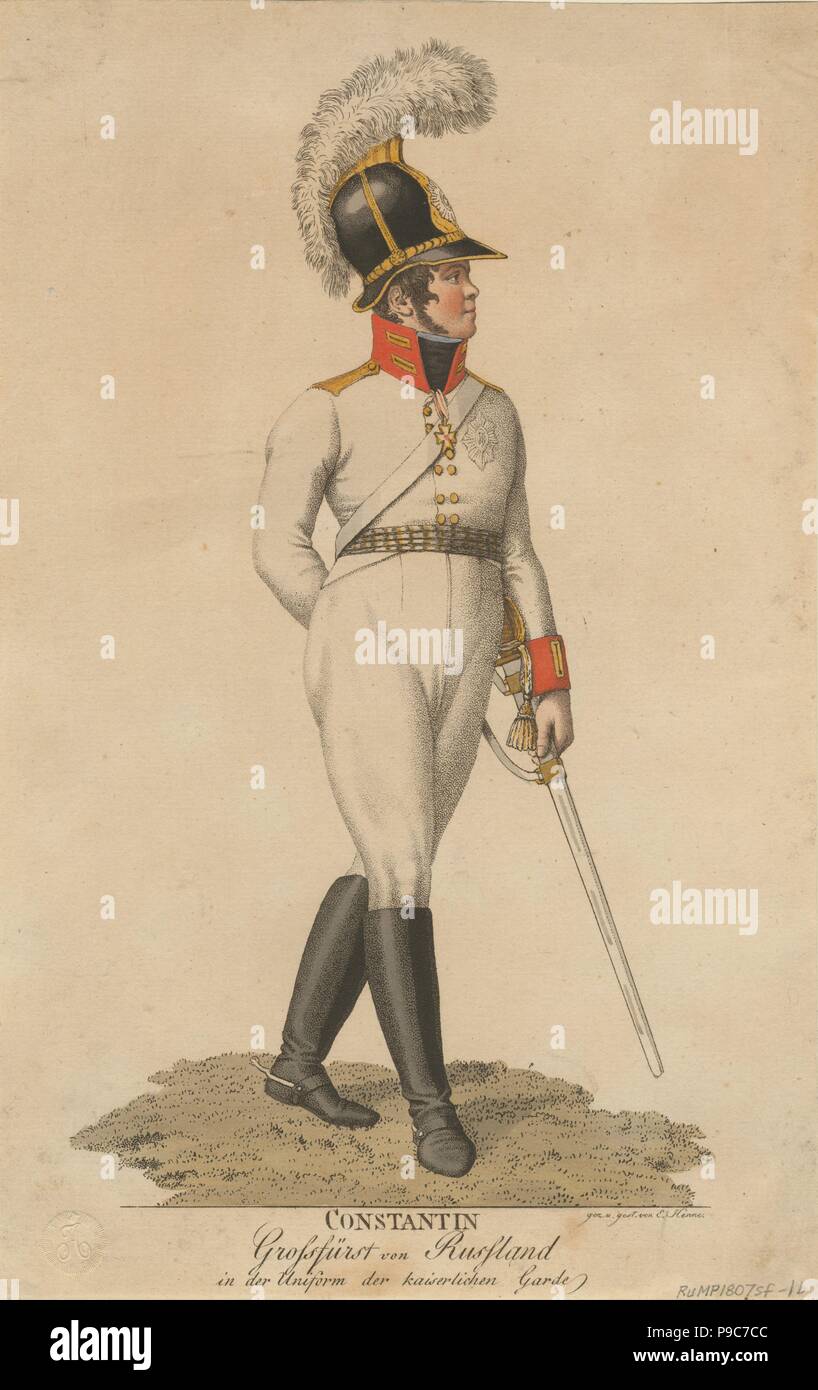 Portrait of Grand Duke Constantine Pavlovich of Russia (1779-1831). Museum: PRIVATE COLLECTION. Stock Photo