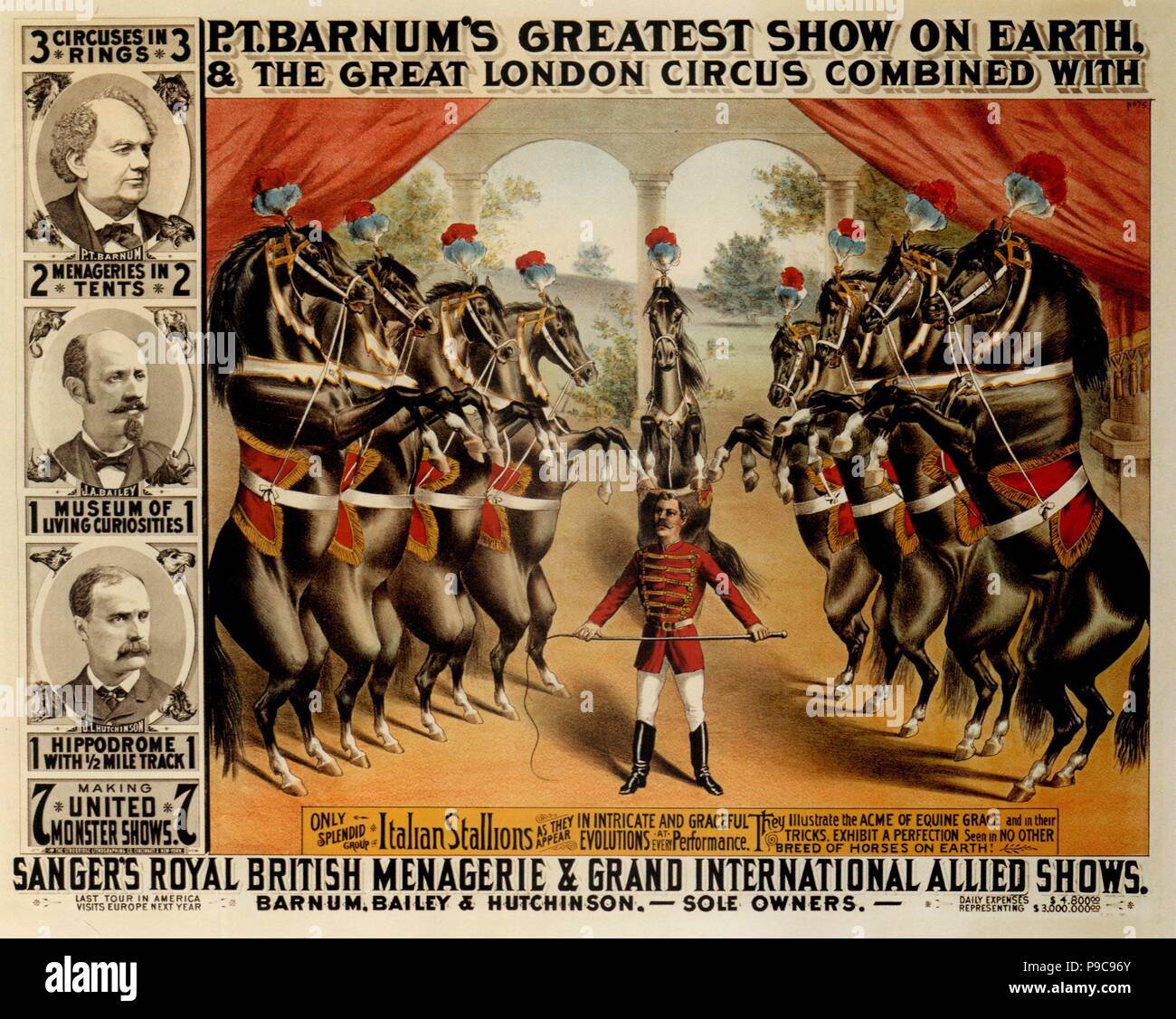 Barnum's Greatest Show On Earth. Museum PRIVATE COLLECTION Stock Photo