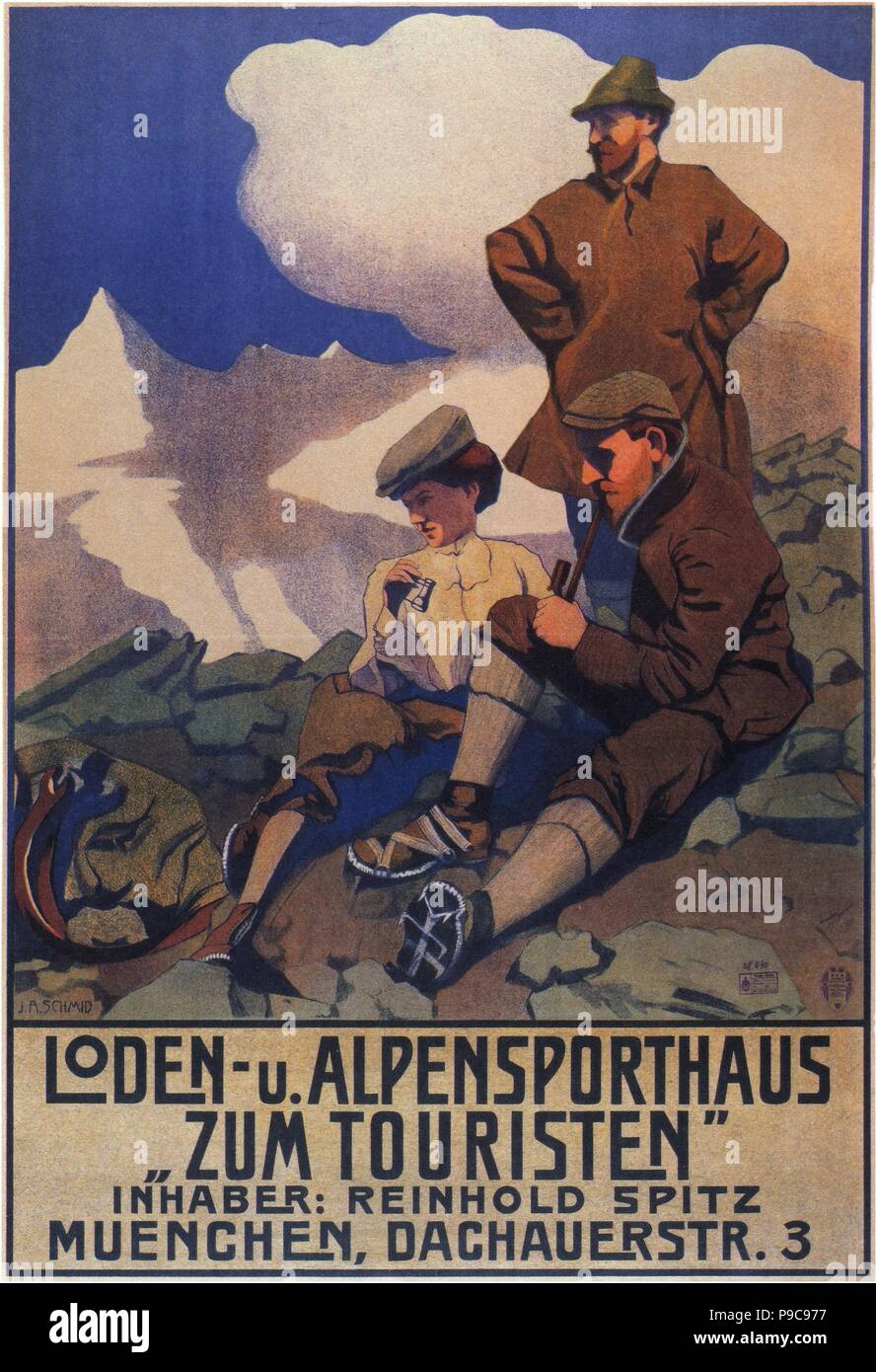 Loden- und Alpensporthaus. Museum: PRIVATE COLLECTION. Stock Photo