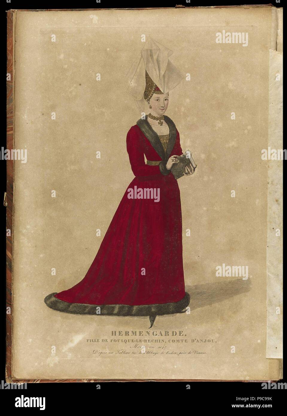 Ermengarde of Anjou, Duchess of Aquitaine and Brittany. Museum PRIVATE