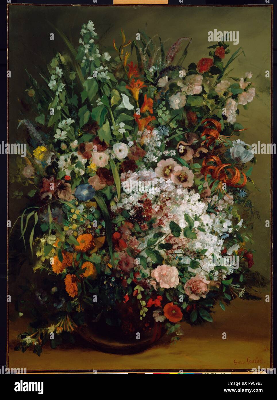Bouquet of Flowers in a Vase. Museum: J. Paul Getty Museum, Los Angeles. Stock Photo