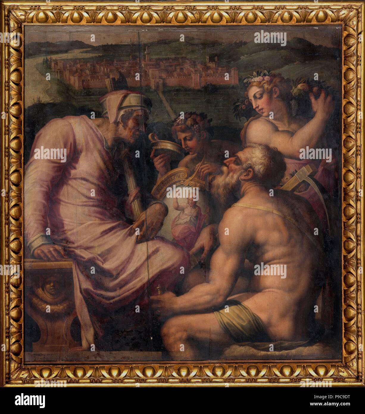 Allegory of San Giovanni Valdarno. Museum: Palazzo Vecchio, Florence. Stock Photo