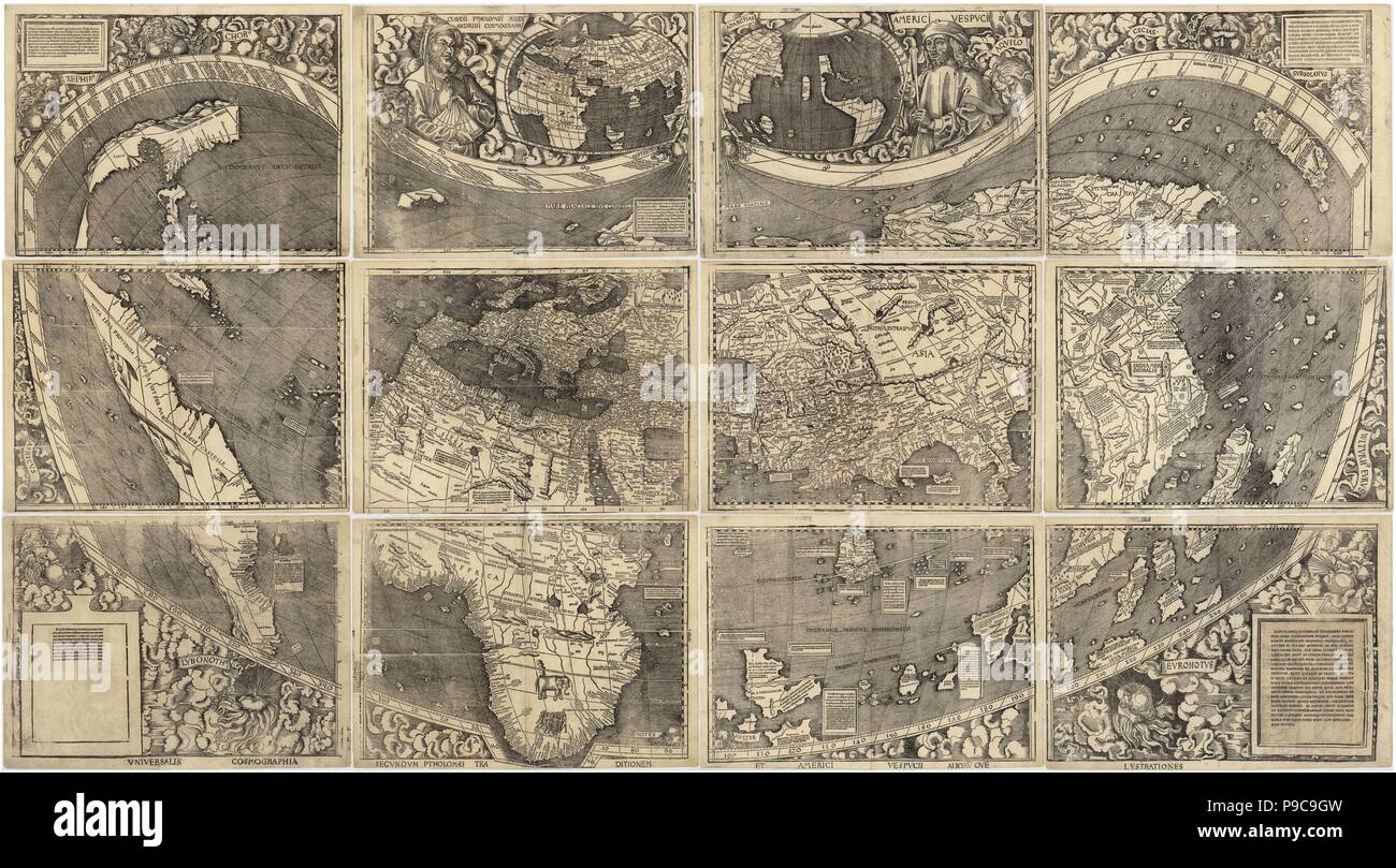 World map Universalis Cosmographia. Museum: Library of Congress 