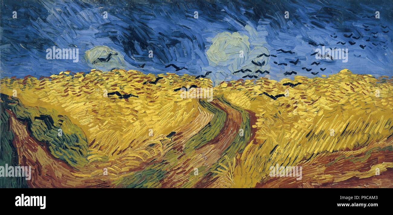 Wheatfield with Crows. Museum: Van Gogh Museum, Amsterdam. Stock Photo