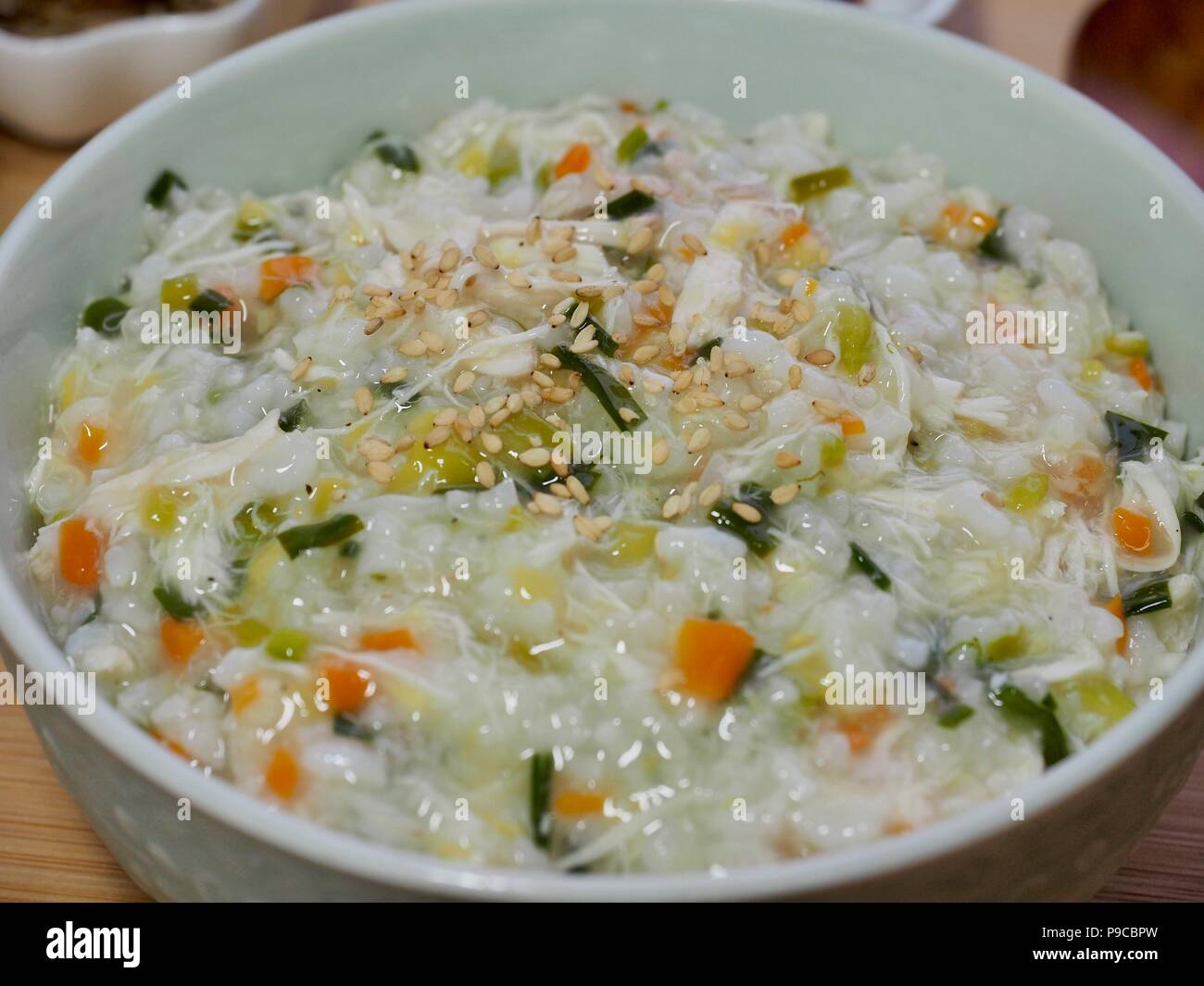 Chicken rice porridge hires stock photography and images Alamy