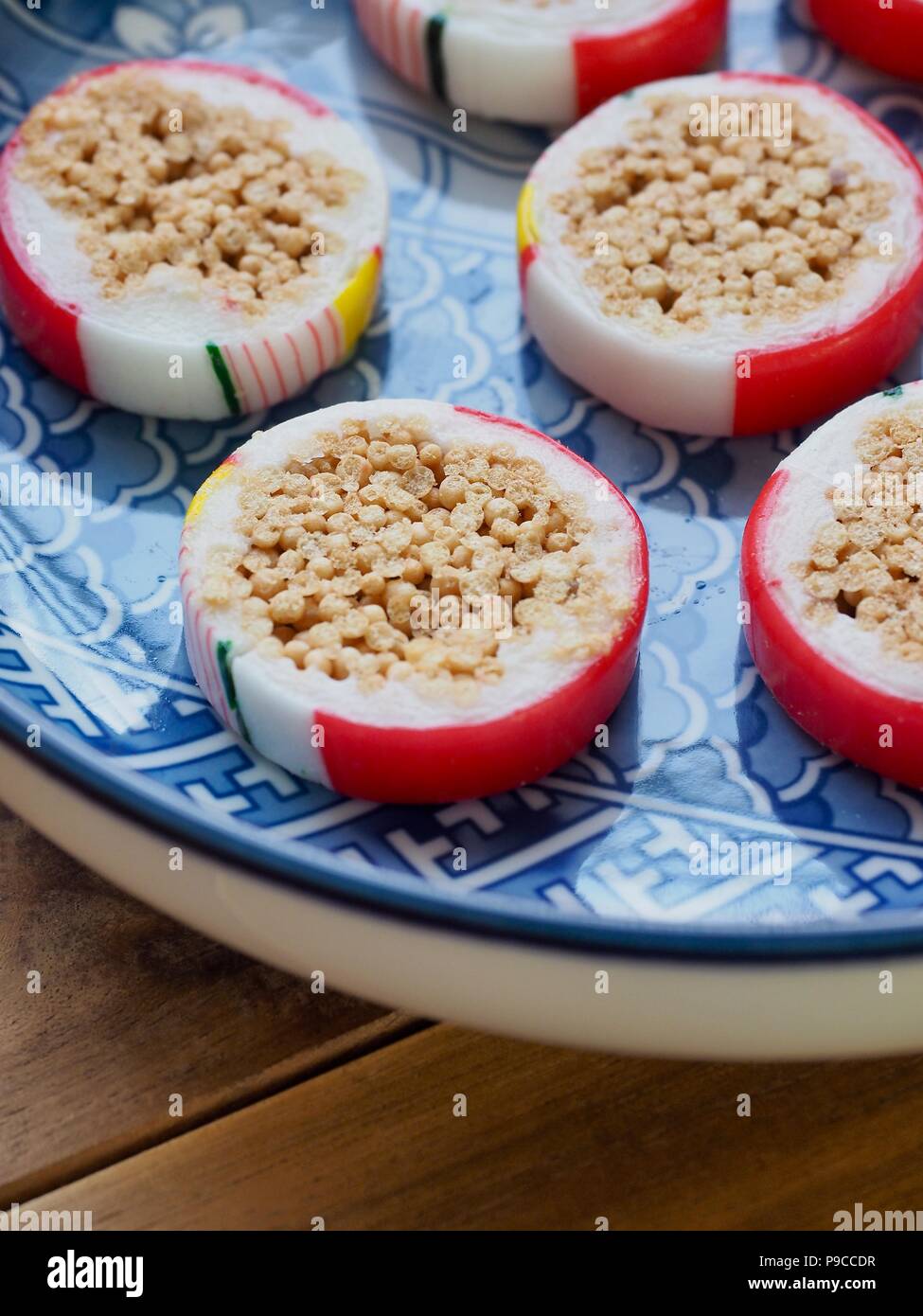 Korean traditional candy, Rice cookie Stock Photo Alamy