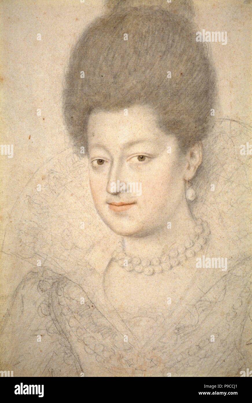 Portrait of Gabrielle d'Estrees. Museum: Fine Arts Museums of San Francisco. Stock Photo