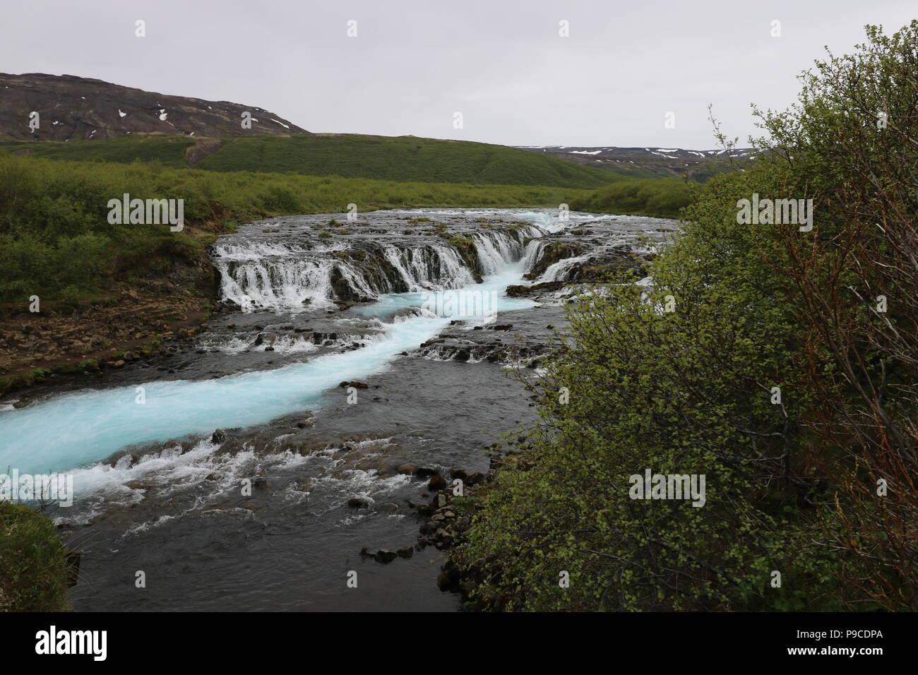 Blue Waterfall Stock Photo