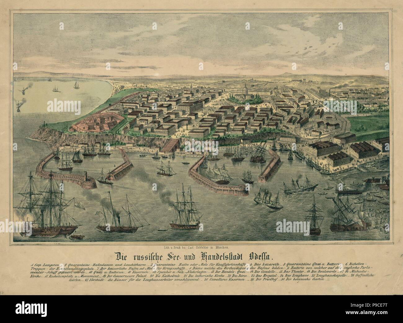 The Odessa Map. Museum: PRIVATE COLLECTION. Stock Photo