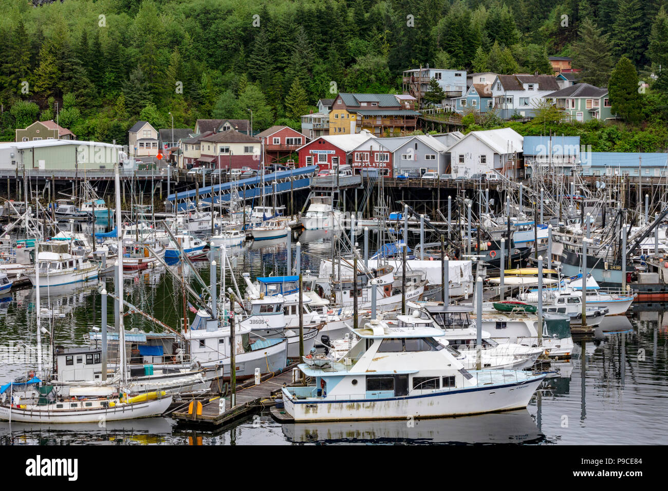 Ketchikan city harbor hires stock photography and images Alamy