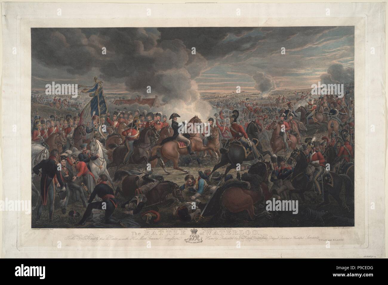 The Battle of Waterloo. Museum: PRIVATE COLLECTION. Stock Photo