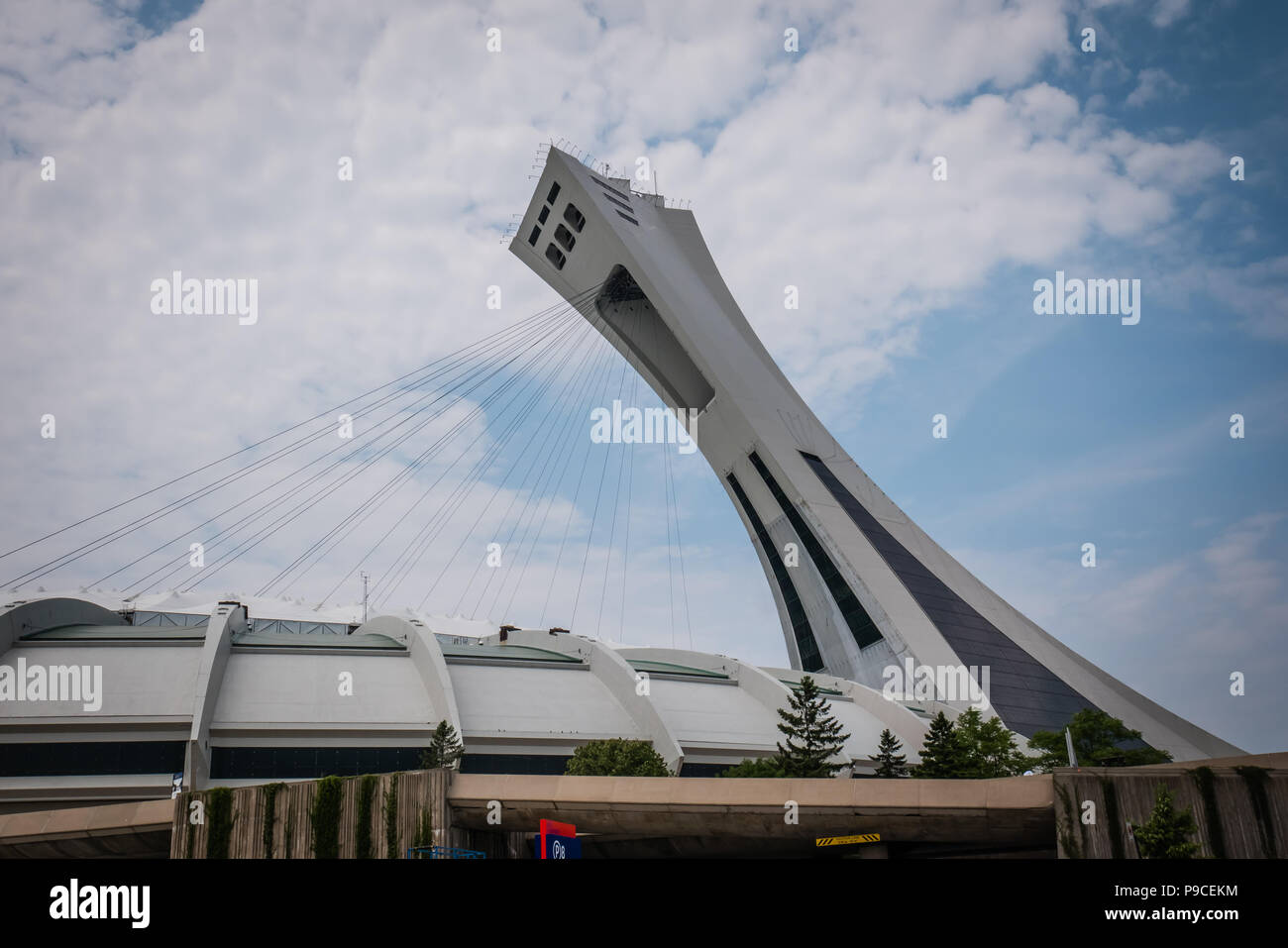 olympic park area in montreal canada Stock Photo