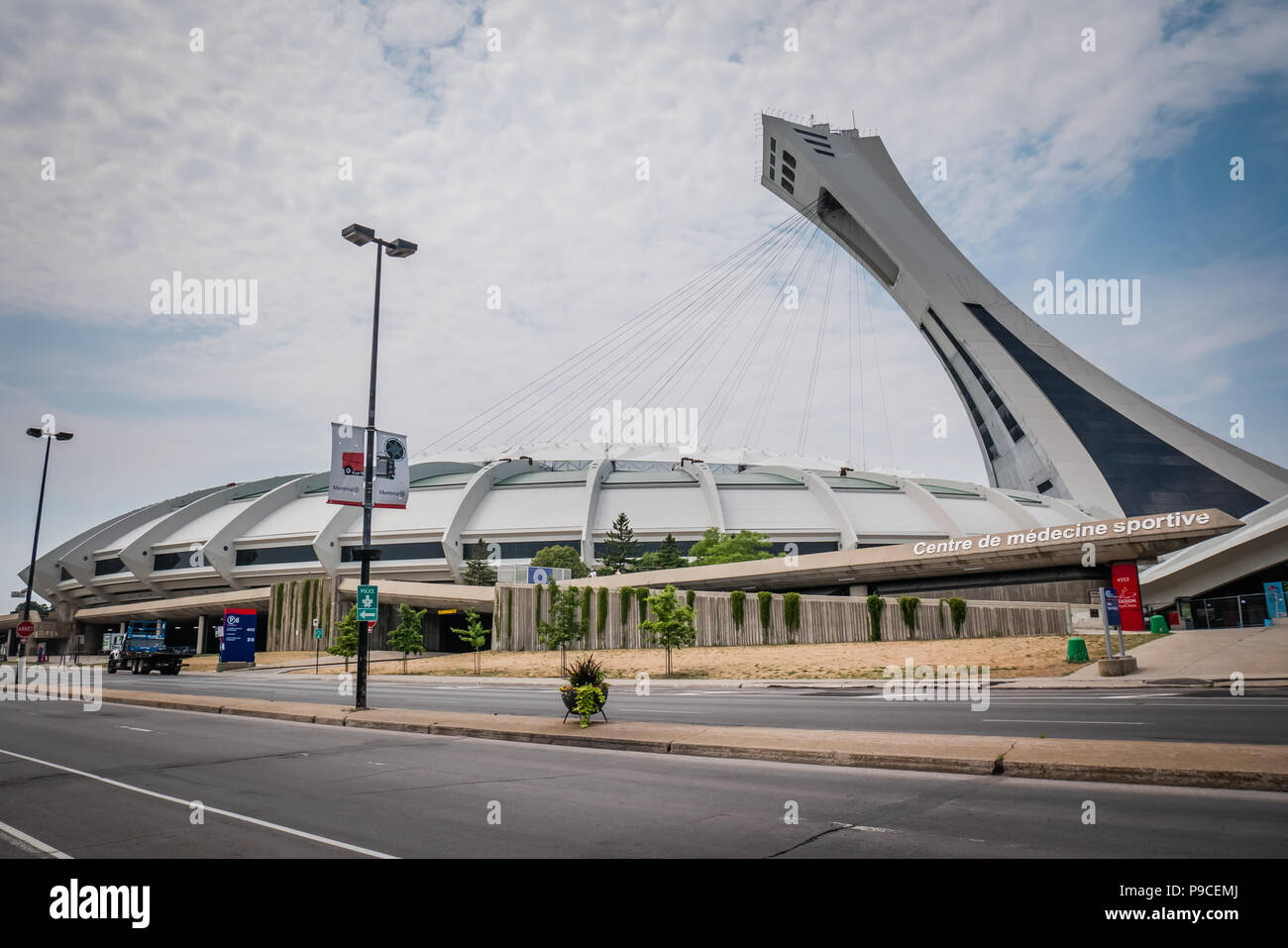 olympic park area in montreal canada Stock Photo