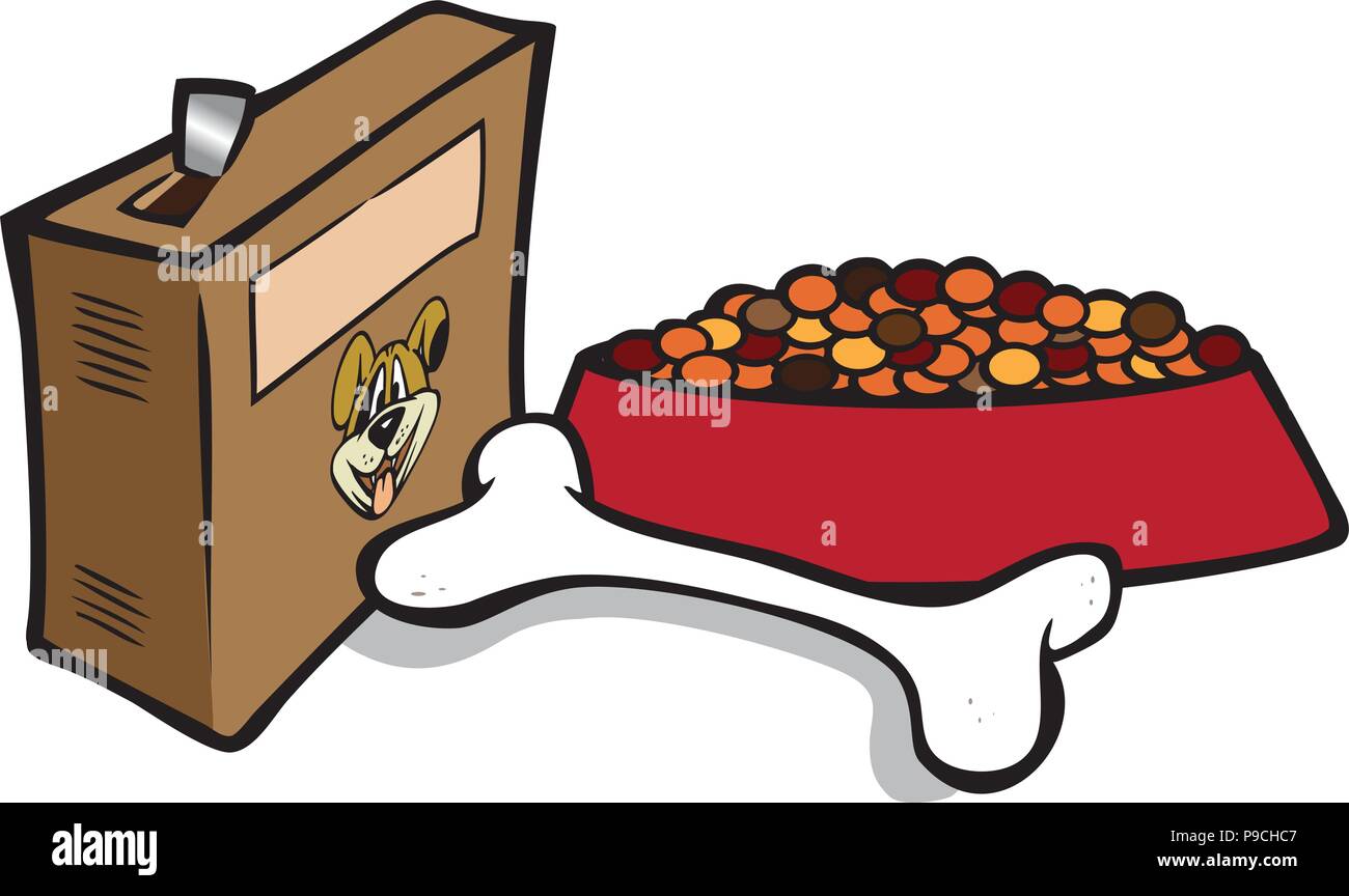 Cartoon dog bowl hi-res stock photography and images - Alamy