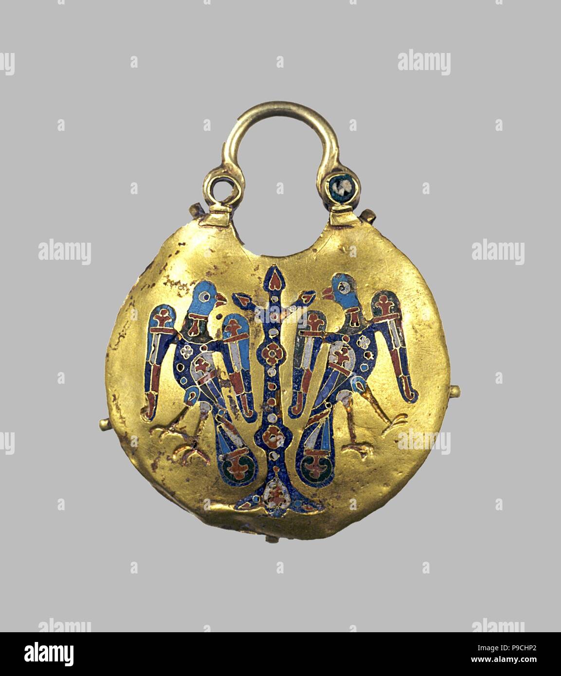 Gold pendant (Kolt). Museum: Museum of Russian Art, Minneapolis. Stock Photo