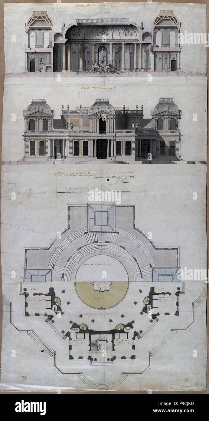 Pavilion Water Palace Chateau D Eau In Strelna Museum State Hermitage St Petersburg Stock Photo Alamy