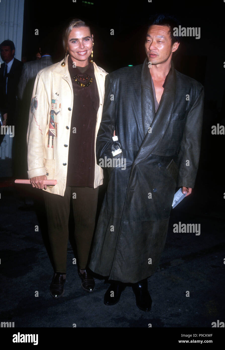 CULVER CITY, CA - MARCH 18: Actress Margaux Hemingway attends screening of 'Basic Instinct' on March 18, 1992 at Sony Studios in Culver City, California. Photo by Barry King/Alamy Stock Photo Stock Photo