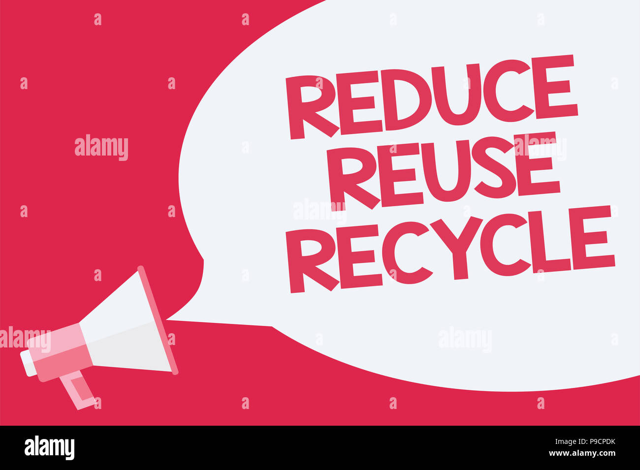 Conceptual hand writing showing Reduce Reuse Recycle. Business photo ...